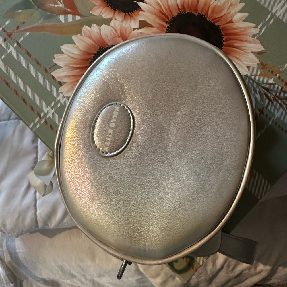 Hello Kitty Iridescent Silver Mini Backpack with … - image 2